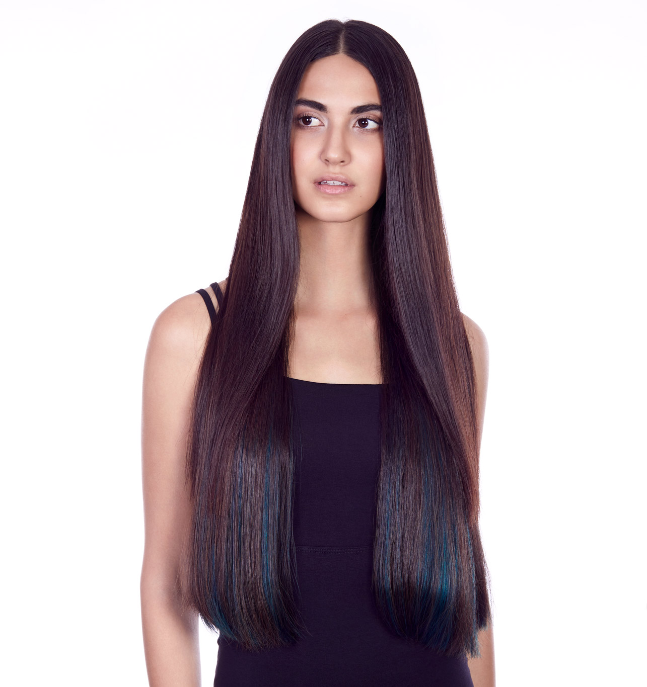 Great Lengths Gold Partner Farbenspiel und Strähnen mit Extensions in langen Haaren