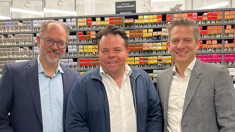 Wella RL Uwe Groen, Dirk Specht und Wella General Manager DACH - Dr. Henrik Haverkamp